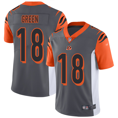 Cincinnati Bengals Limited Silver Men A J  Green Jersey NFL Footballl #18 Inverted Legend->cincinnati bengals->NFL Jersey